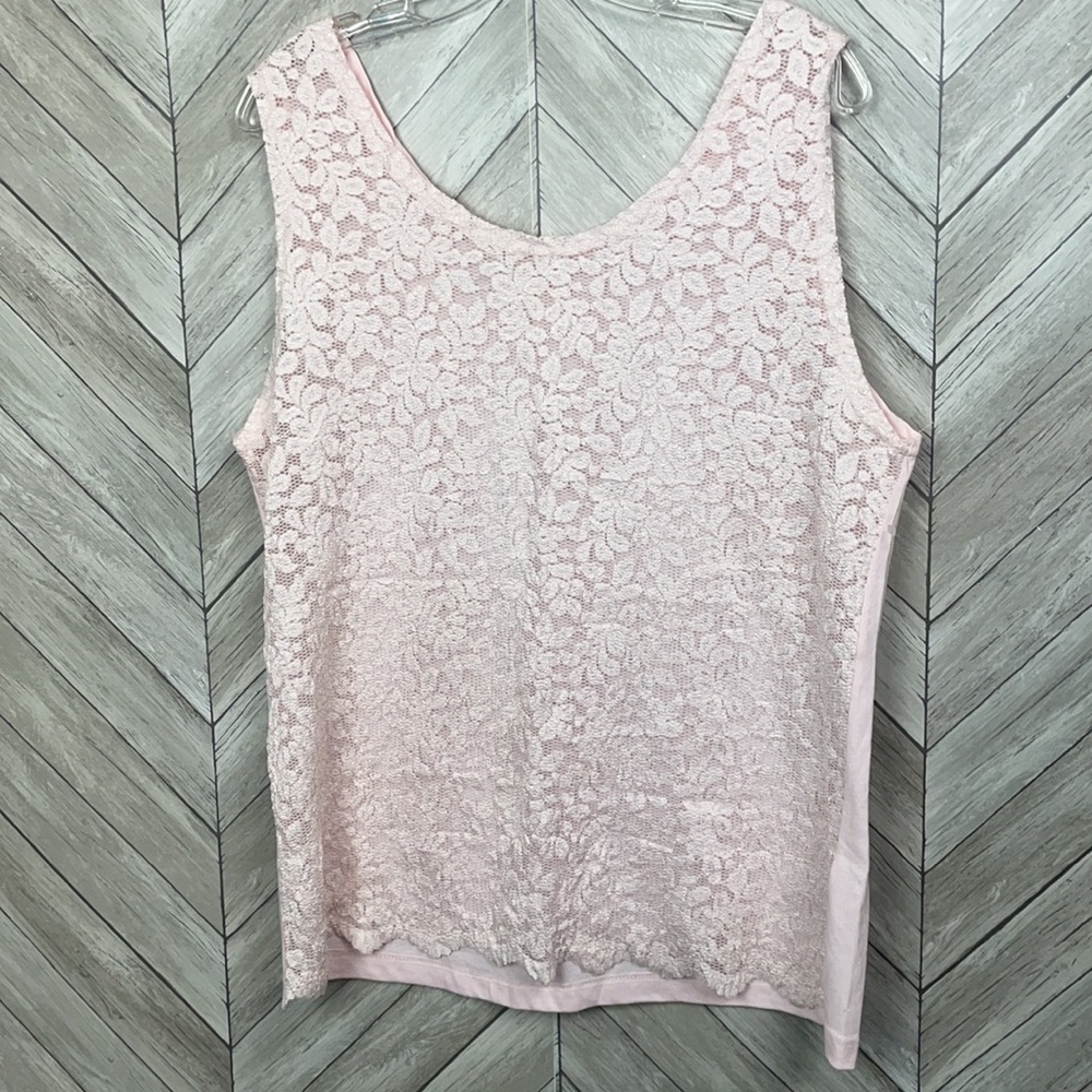 Pink lace front sexy top 22/24